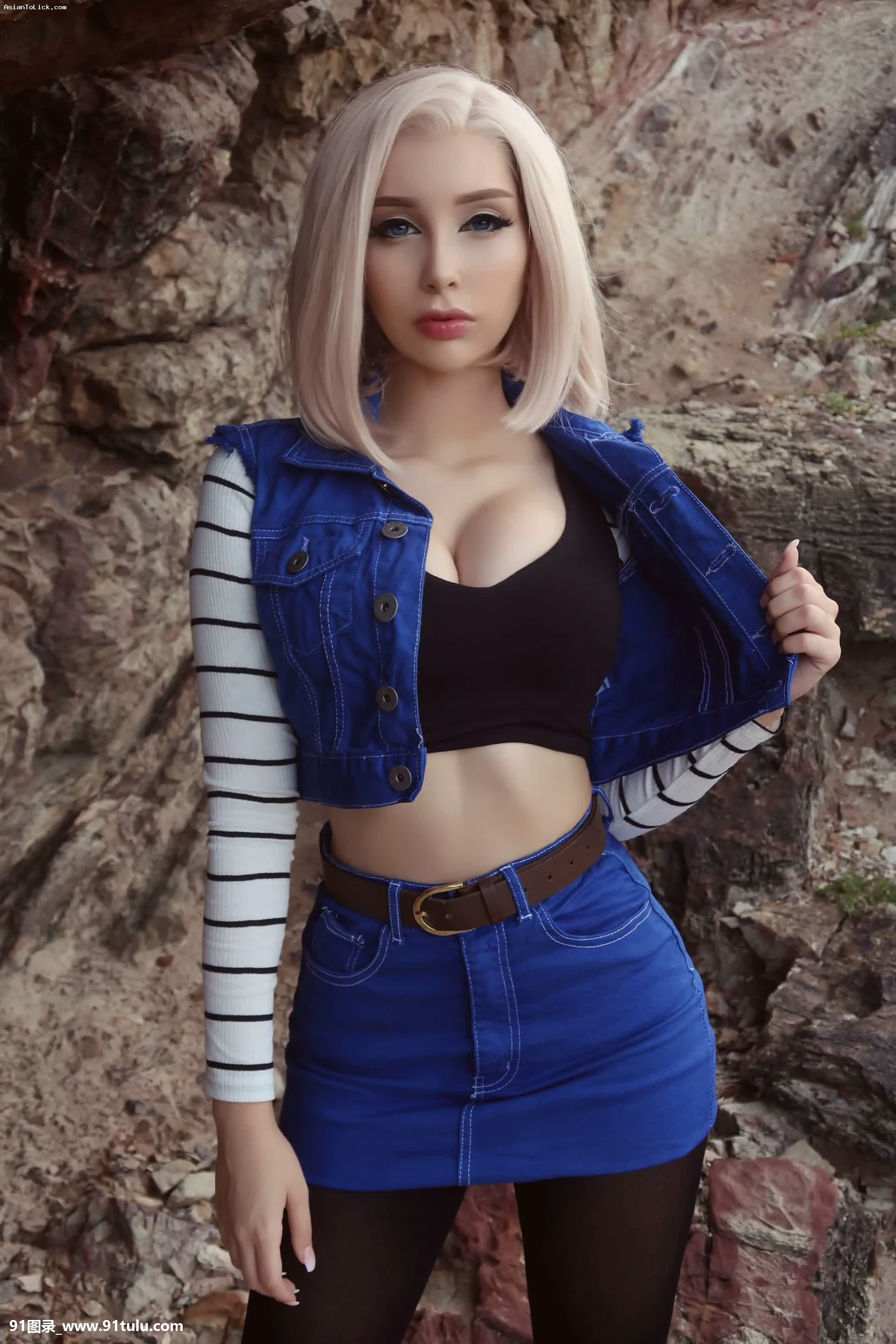 Android 18 Cosplay by Beke Cosplay [48P][iphone 写真 パソコン 移せ ない]