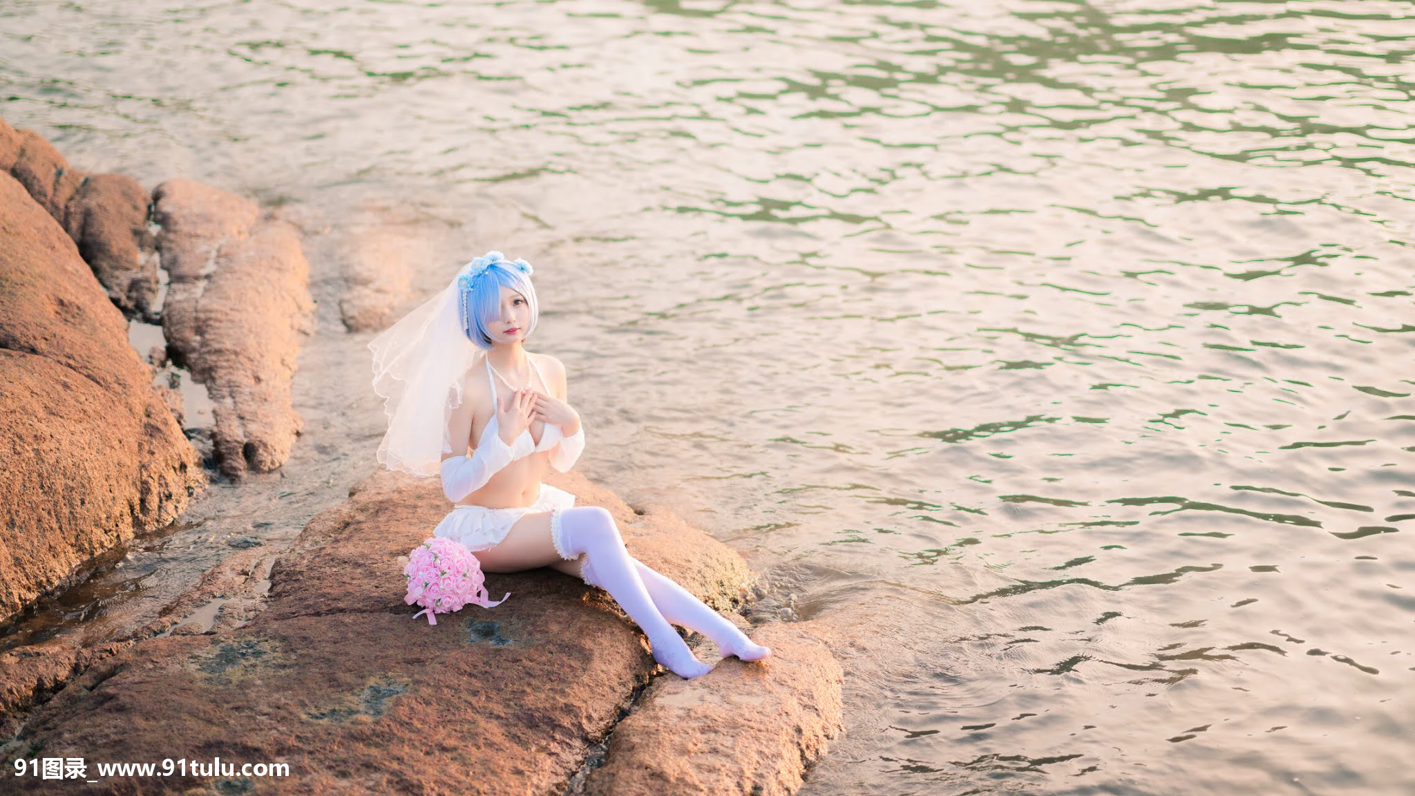Cosplay 橙子喵 – 蕾姆花嫁 ゼロから始める异世界生活 [17P][出張 全裸 家政 婦 鈴村 あいり]