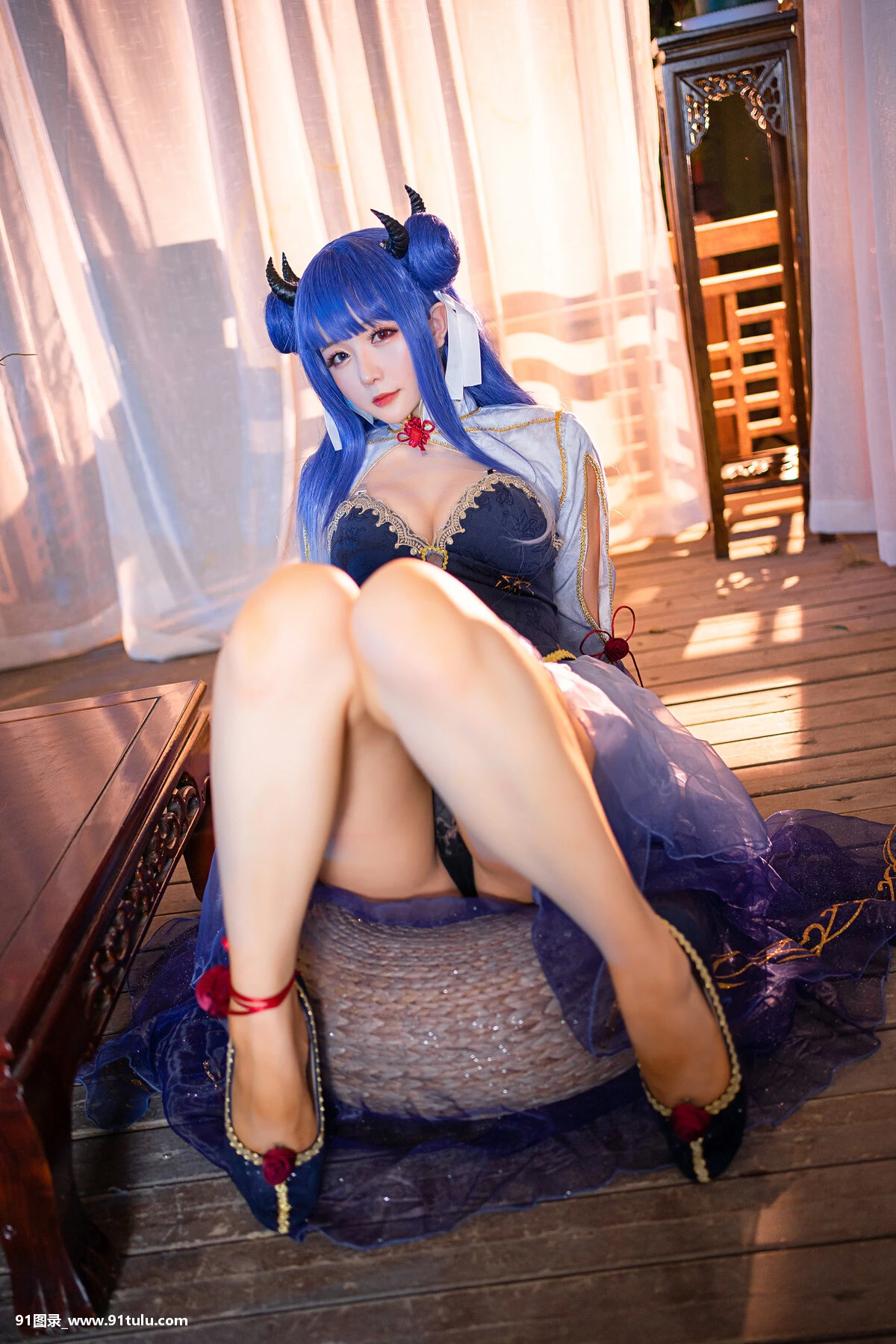 Cosplay [星之迟迟] 伊吹 Ibuki Azur Lane [25P][ティーボール 写真]